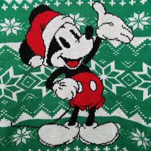 Disney Mickey Mouse Ugly Christmas Sweater - Women's XS - Santa Mickey